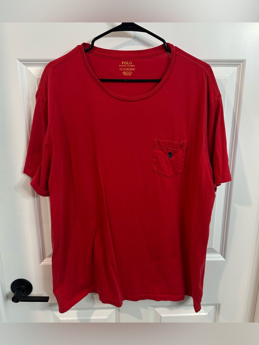 Polo Ralph Lauren Red Pocket T Shirt Men’s Size XXL